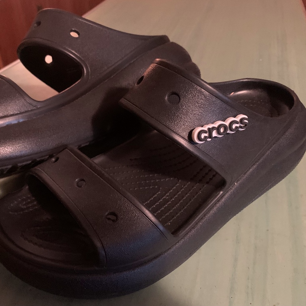 Crocs Men's Black Slide Sandals - Lightweight Comfort